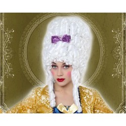 Peluca de Epoca Blanca Grande