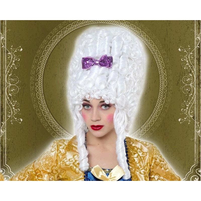 Peluca de Epoca Blanca Grande