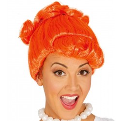 Peluca de Cavernícola Naranja