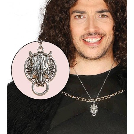 Colgante Lobo Plata 4 cm.