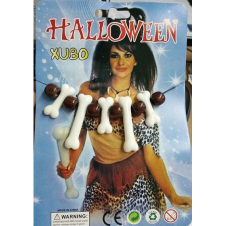 Collar de Huesos y Abalorios