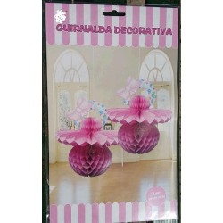 Chupete Rosa Deco Papel 22x22.5 cm.