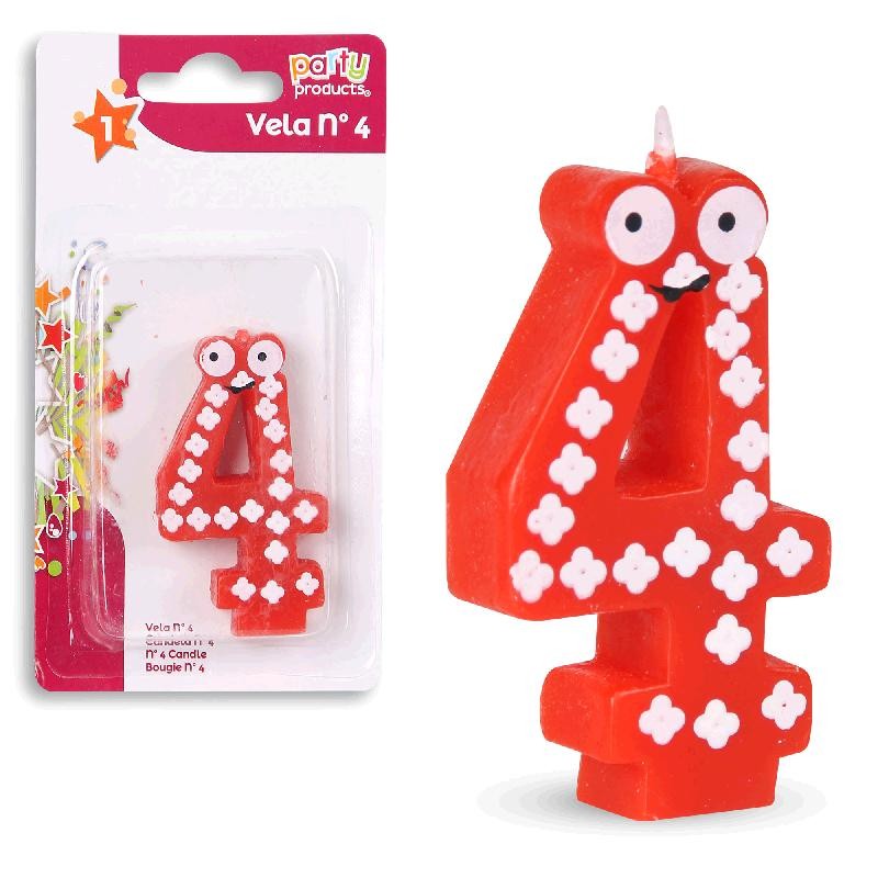 Vela Multicolor con ojos Nº4