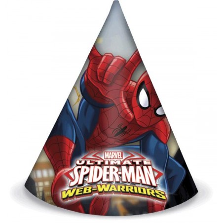 Sombreros Spiderman 6un.