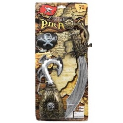Set de Pirata con Espada,Garfio y Parche