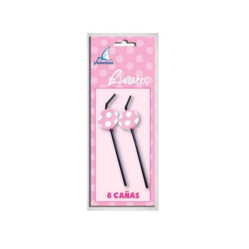 Adornos Lunares Rosa 6 un.