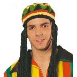 PELUCA RASTA CON GORRO