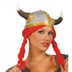 Casco Galo con Trenzas