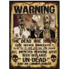 Cartel Warning Decoración Hallowen