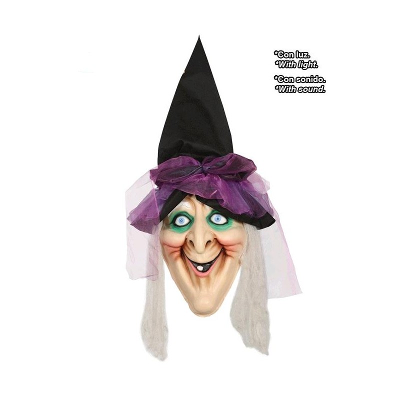 Cabeza de Bruja Gigante Decoracíón