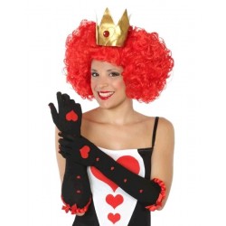 Guantes Negros con Corazones