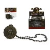 Collar de Pirata con Medallón - Accesorio para Disfraces y Fiestas Temáticas