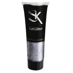 Glitter Gel Plata en Tubo de 30 ml.