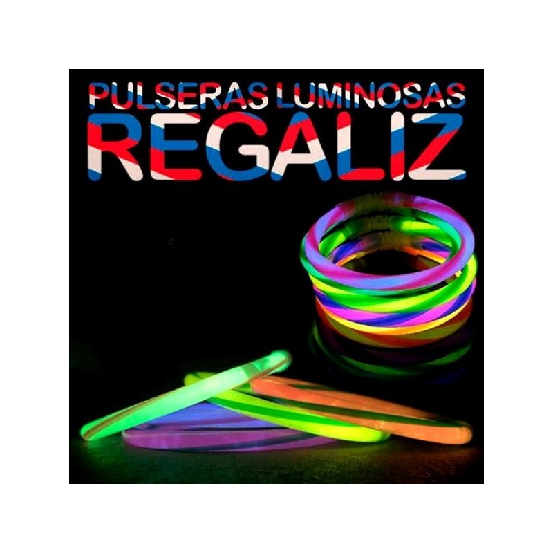 Pulseras Luminosas Regaliz con Rayas