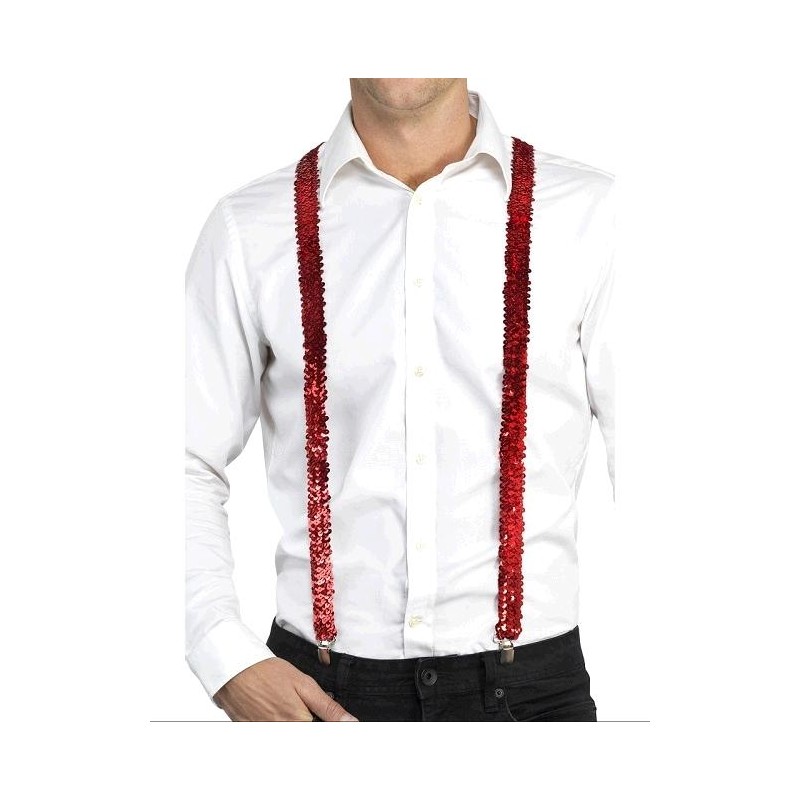 Tirantes Rojos con Lentejuelas