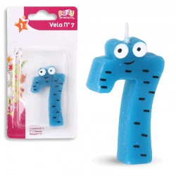 Vela Multicolor con ojos Nº7