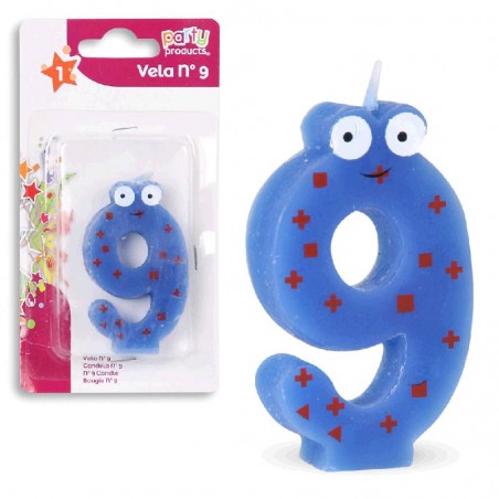 Vela Multicolor con ojos Nº9