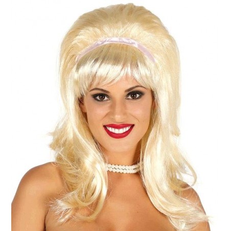 Peluca Rubia Melena con Cinta