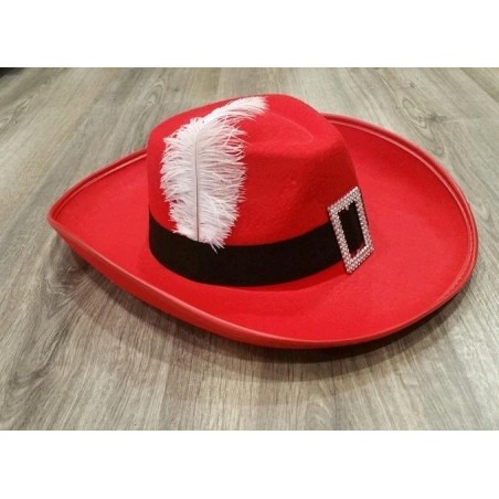 Sombrero de Mosquetero Rojo...