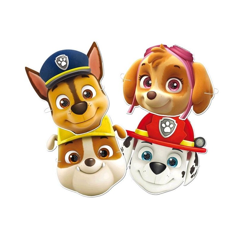 Caretas de Patrulla Canina 6 un.