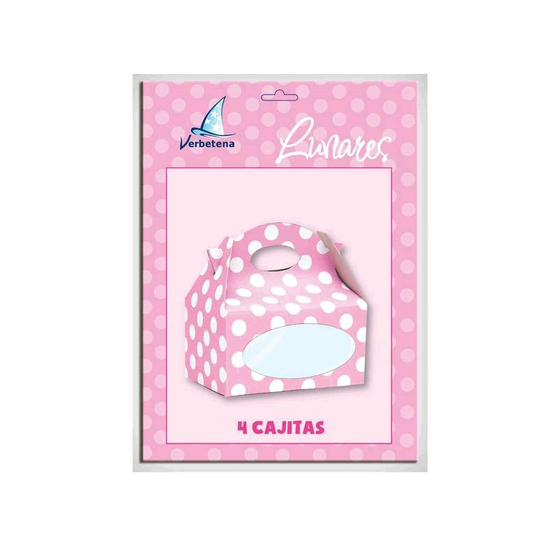 Cajitas con Lunares Rosa 6 unid.