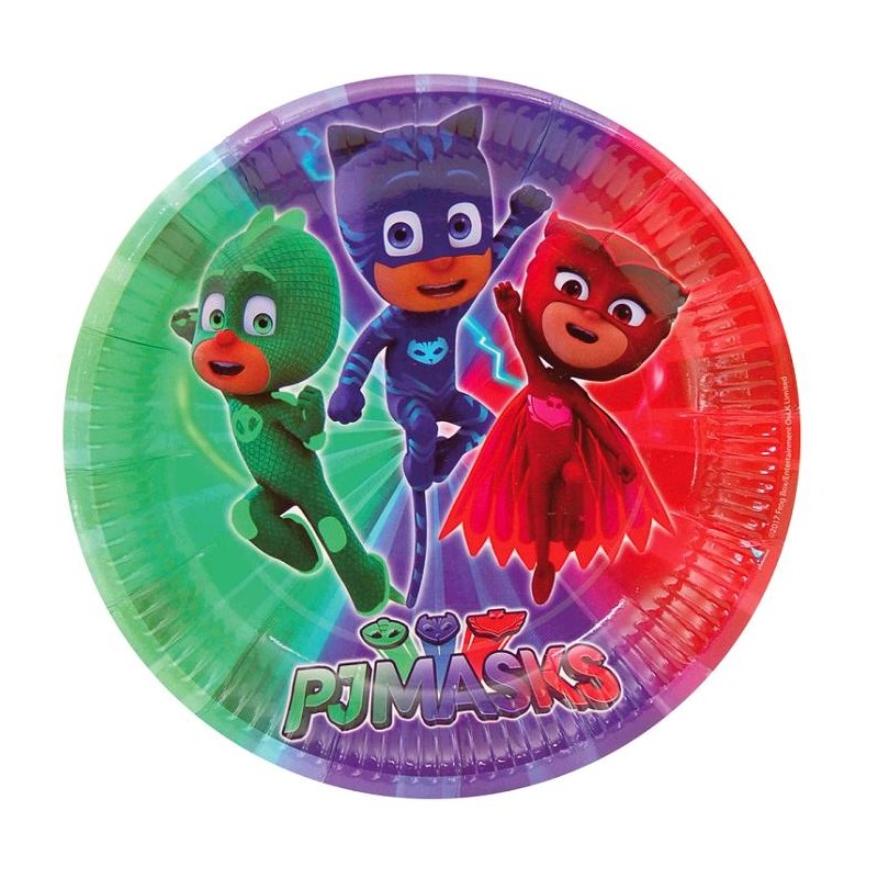 Platos PJ MASKS 8 UNID.