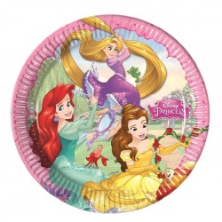 Platos Princesas Disney 8 un. de 23 cm.
