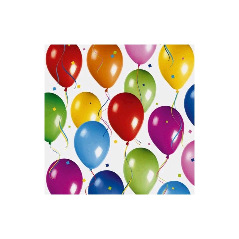 SERVILLETAS GLOBOS 20 UNID.