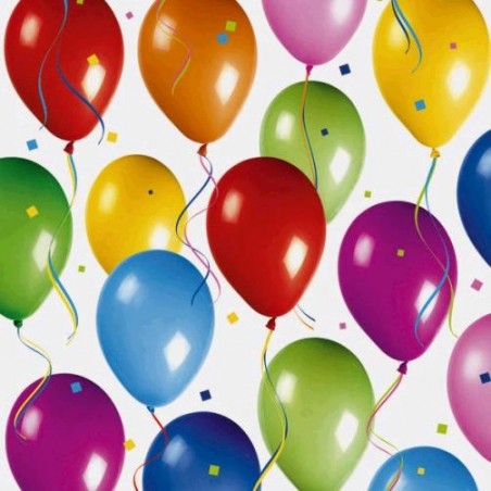 SERVILLETAS GLOBOS 20 UNID.