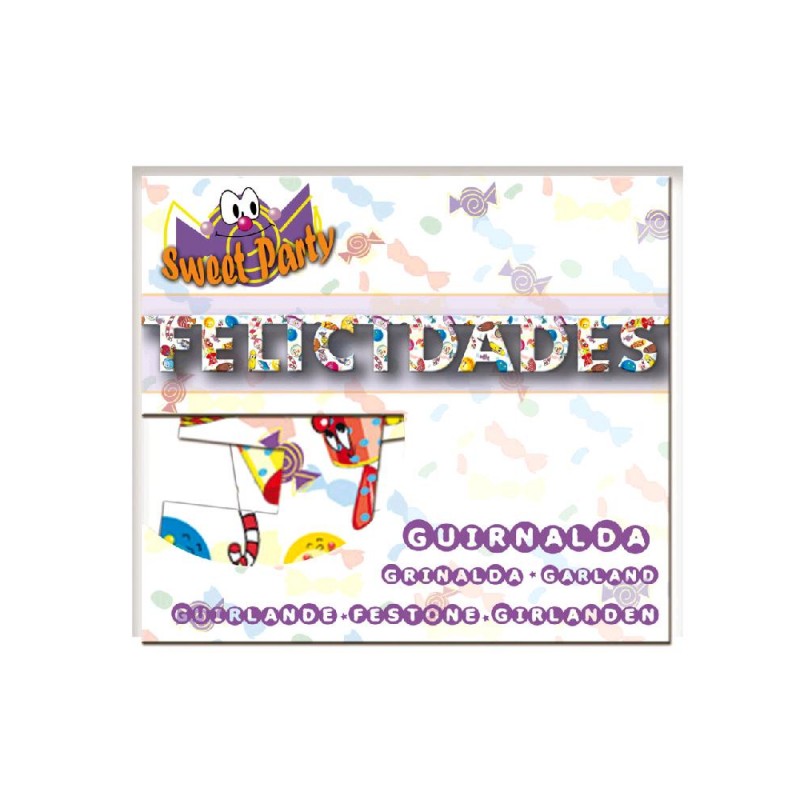 Guirnalda Felicidades Sweet Party 1,2 m.