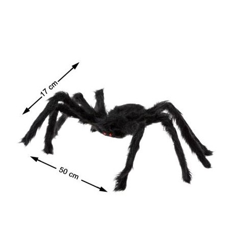Araña Negra Peluda 17x50cm.