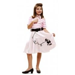 Disfraz de Pink Lady para niña 