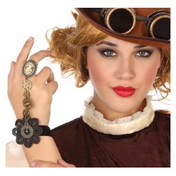 Pulsera con Anillo Steampunk