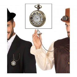 Reloj de Steampunk con Cadena