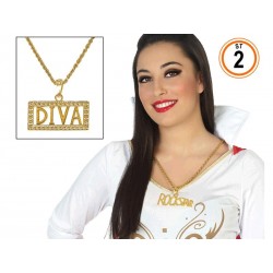 Collar Colgante Diva y Rokstar