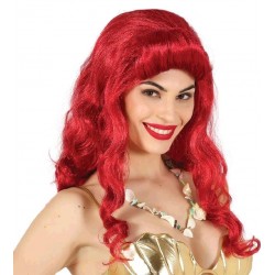Peluca de Sirena Pelirroja