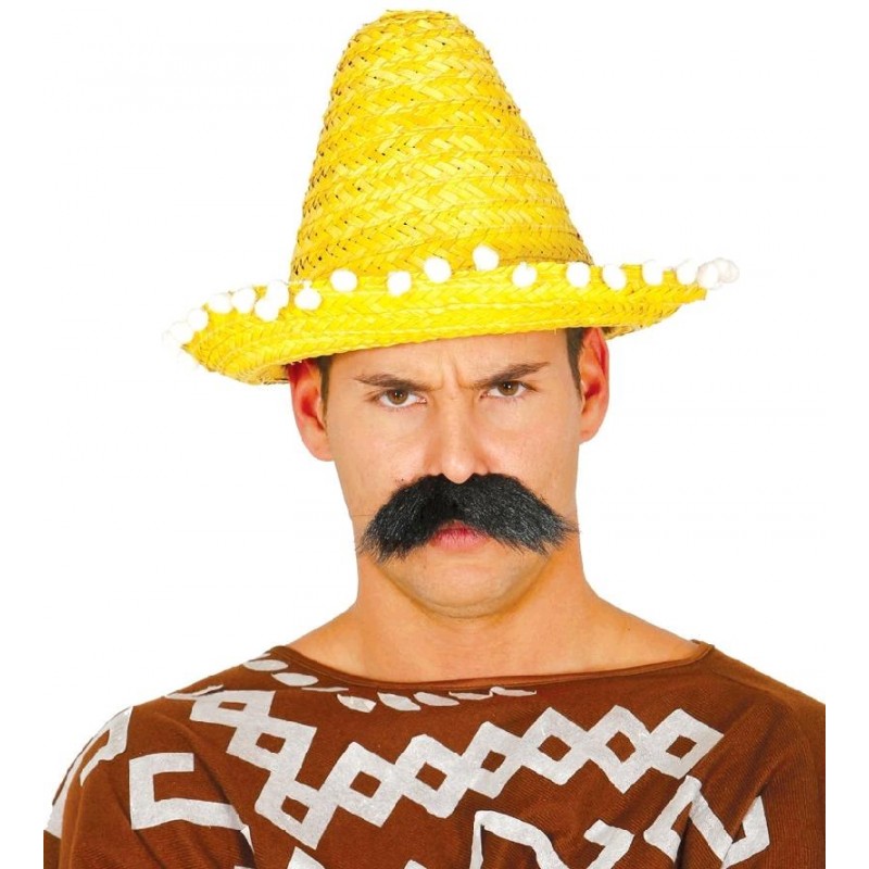 Sombrero Mejicano Amarillo 33 cm.