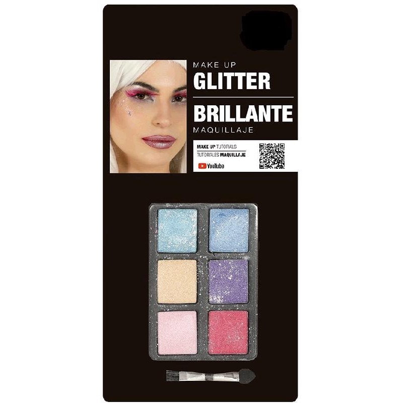 Set Maquillaje Sombra con Glitter+pincel