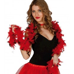 Boa Roja con Puntas Negras