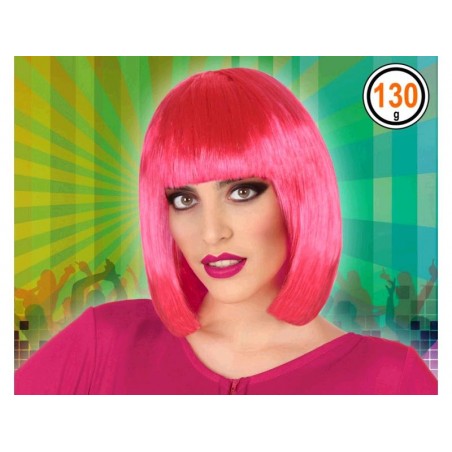 Peluca Rosa Neon