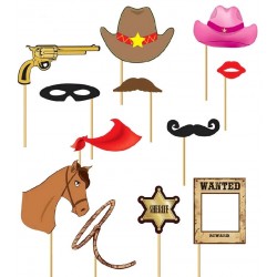 Set Photocall Cowboy 12 piezas