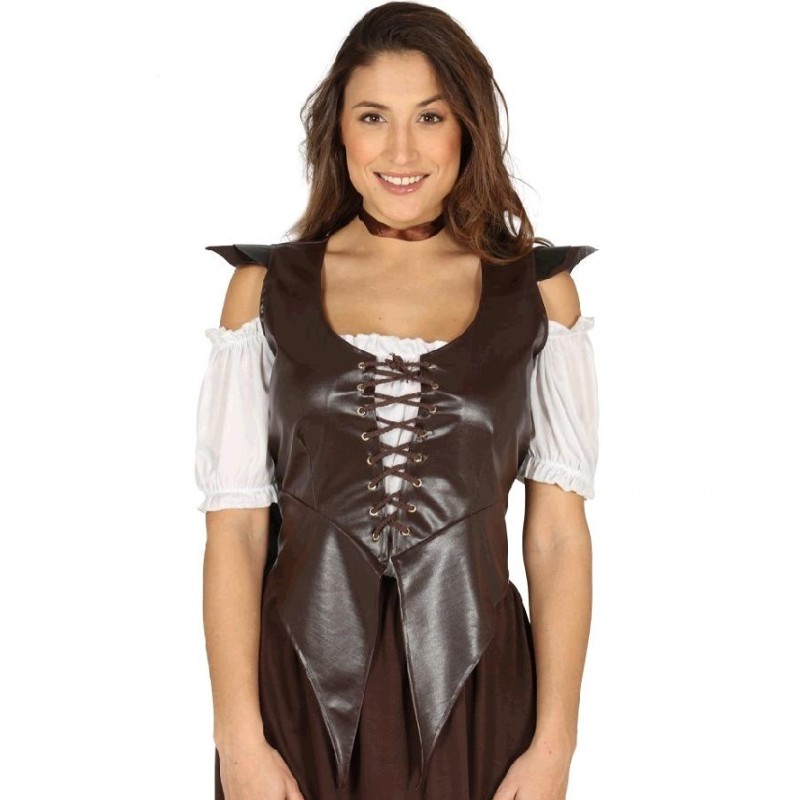 Chaleco Marrón Medieval para mujer