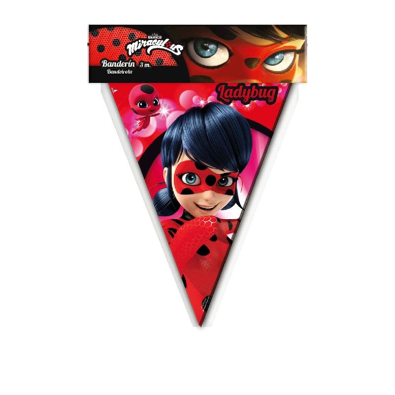 Banderin Ladybug 3 m.