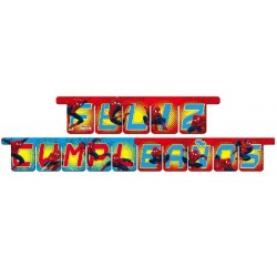 Guirnalda Feliz Cumpleaños Spiderman Ultimate