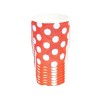 Vasos 8 unid.Rojos Lunares Blancos