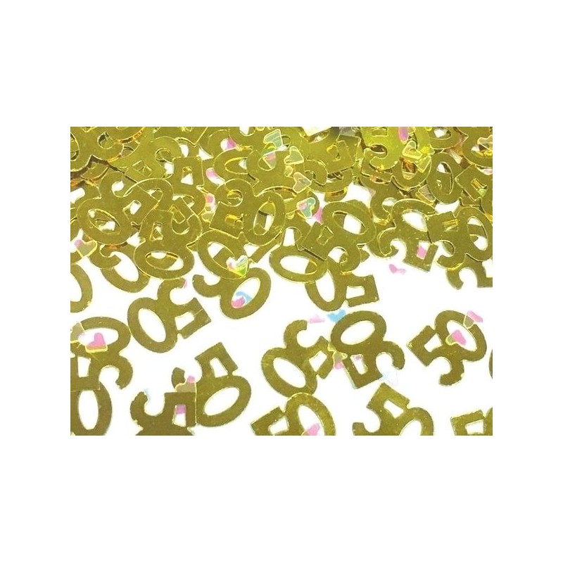 Confeti Nº50 Dorados 14 gr.