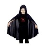 Capa Negra de Punto con Capucha 90 cm.