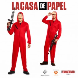 Disfraz de La Casa de Papel para adulto