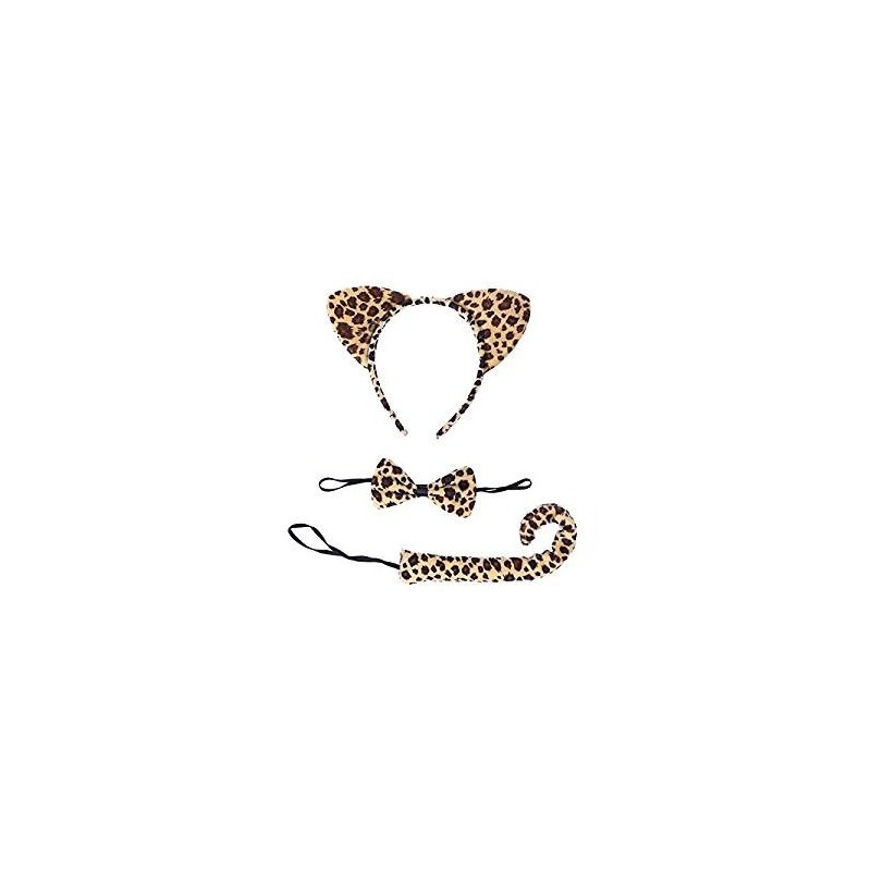 SET LEOPARDO (DIADEMA,RABO Y PAJARITA)