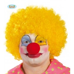 Peluca de Rizos Amarilla